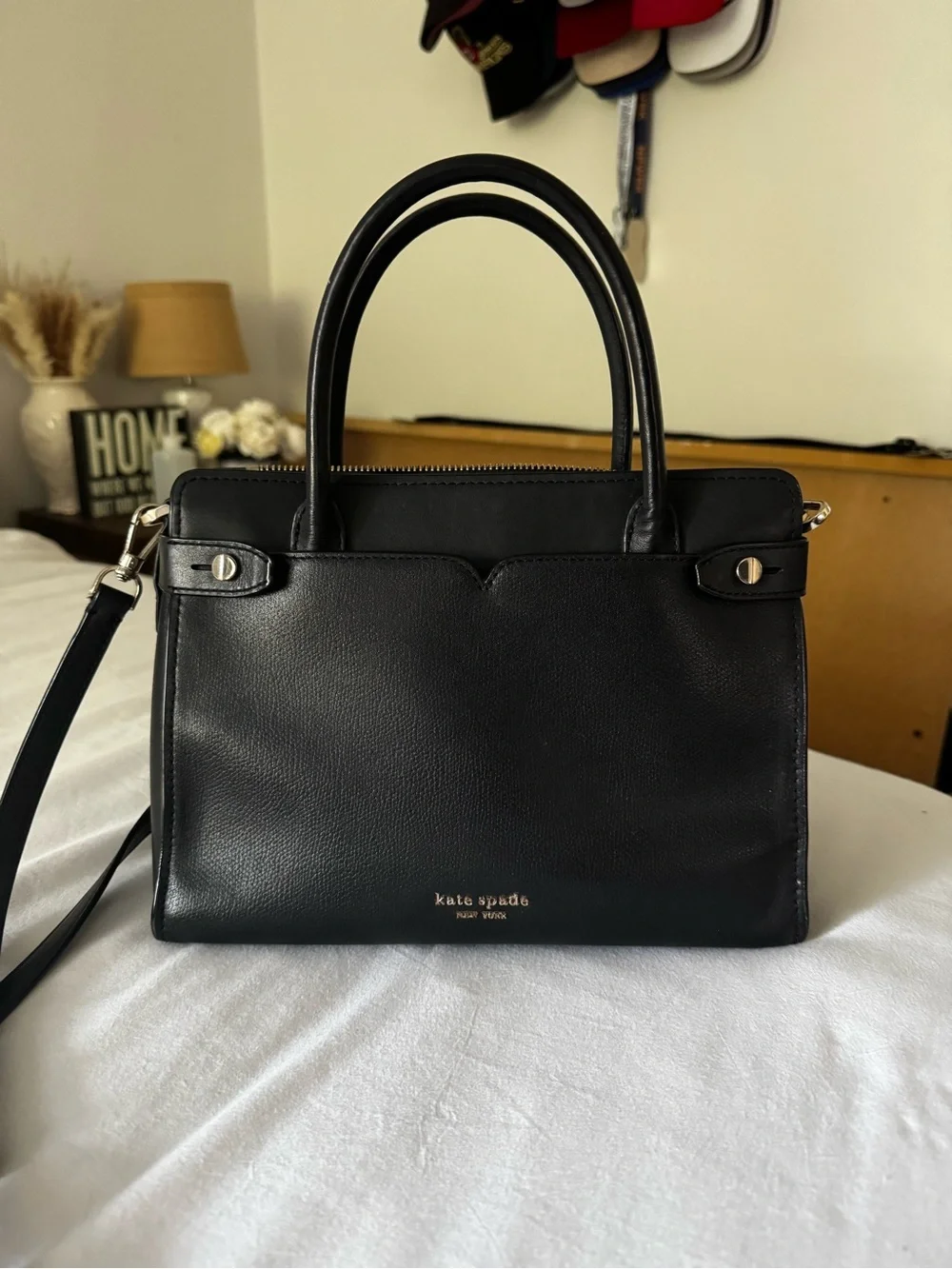 Kate Spade Black Leather Satchel